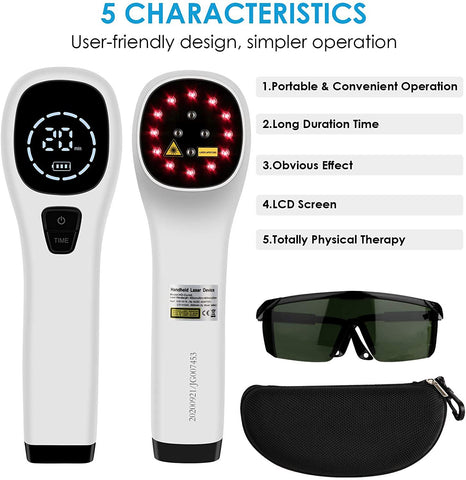 Hand-Held Red Light Therapy Device Kit
